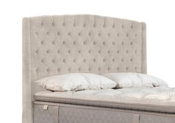 Sealy - Pavilion Floor Standing Headboard - Double - Velvet Dove