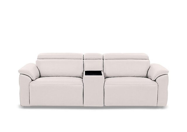 Dolomite 3 Seater Leather Power Recliner Sofa with Power Headrests and Console - Sofas and Armchairs