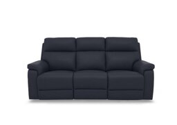 Raven Leather 3 Seater Leather Power Recliner Sofa
