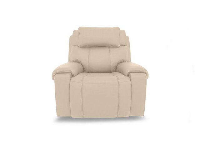 World of Leather - Hollywood NC Leather Chair - NC Bisque