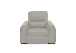 World of Leather - Flex Leather Armchair - Silver Grey