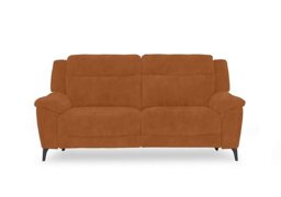 Panache Fabric 3 Seater Sofa with Power Recliner - Dexter Pumpkin