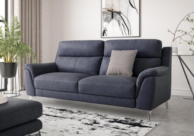 Contempo 3 Seater Fabric Power Recliner Sofa - Grey