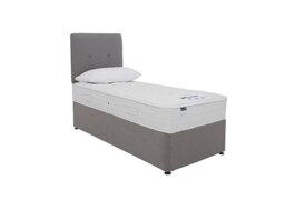 Silentnight - Eco Pocket Divan Set With No Storage - Single - Luxury Slate Grey