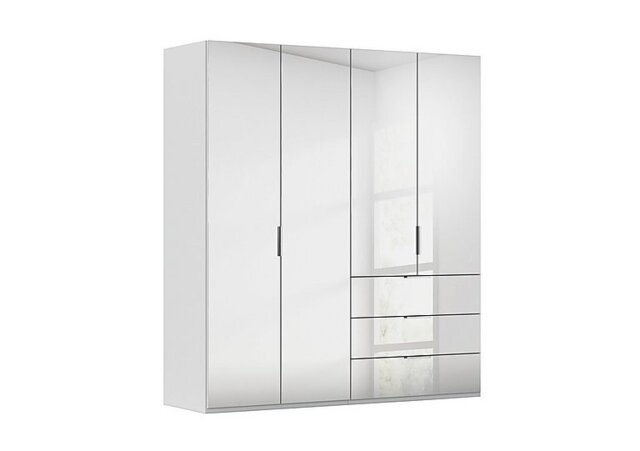Rauch - Formes 4 Door Bifold Combi Mirror Wardrobe - Silk Grey