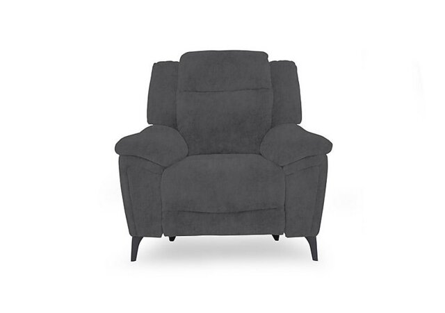 Panache Fabric Power Recliner Chair with Power Headrest - Manhattan Charcoal