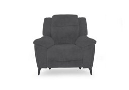 Panache Fabric Power Recliner Chair with Power Headrest - Manhattan Charcoal