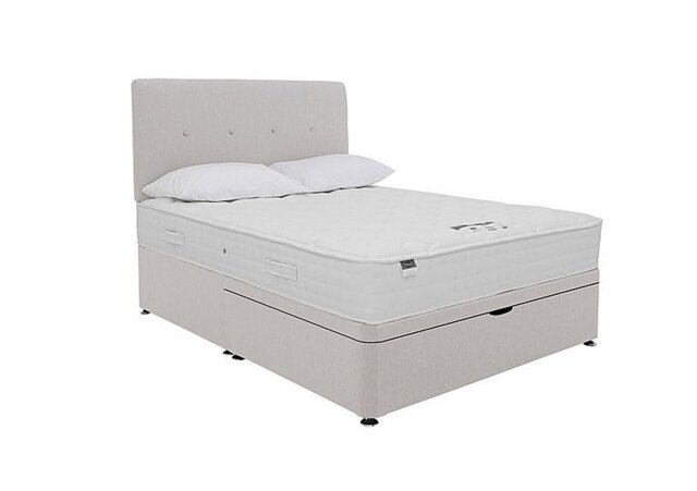 Silentnight - Eco Pocket Half Ottoman Divan Set with 2 Drawers - Double - Luxury Dove