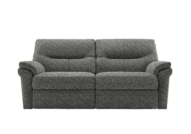 G Plan - Seattle 3 Seater Fabric Power Recliner Sofa with Power Lumbar and Heated Seats - Remco Slate