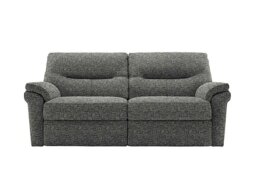 G Plan - Seattle 3 Seater Fabric Power Recliner Sofa with Power Lumbar and Heated Seats - Remco Slate