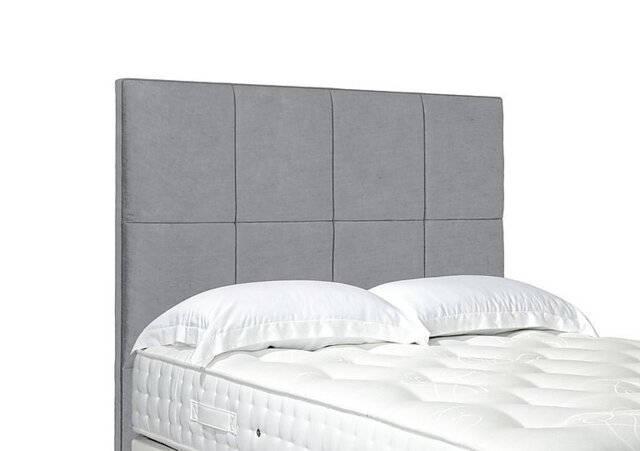 Artisan Collection Titan High Floor Standing Headboard - Super King - Aston Silver