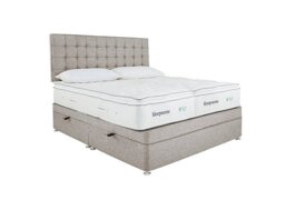 Sleepeezee - Natural Touch 2000 Pillowtop Zip and Link Side Ottoman Divan Set - Tweed Stone