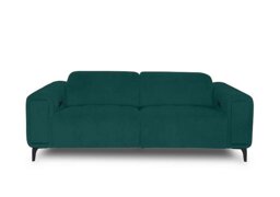 Elphaba Fabric 3 Seater Power Recliner Sofa with Storage Arms - Opulence Teal