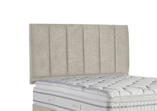 Sleepeezee - Spire Strutted Headboard - King Size - Tweed Cream