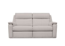 G Plan - Thornbury 3 Seater Leather Recliner Sofa with Headrests and Power Lumbar - Cambridge Chalk
