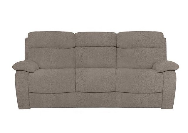 Moreno 3 Seater Fabric Sofa - Silver