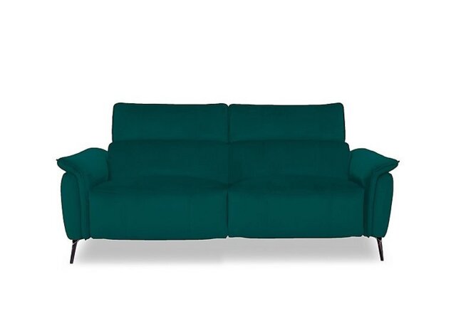 Jude Fabric 3 Seater Power Recliner Sofa with Power Headrests, Power Lumbar and Heated Seats - Opulence Teal