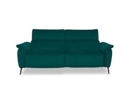 Jude Fabric 3 Seater Power Recliner Sofa with Power Headrests, Power Lumbar and Heated Seats - Opulence Teal