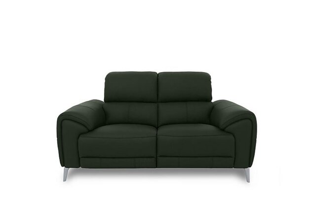 Vino Leather 2 Seater Sofa - Oslo Pine