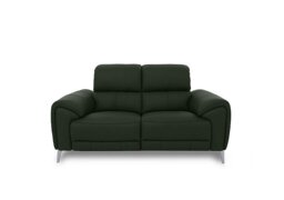 Vino Leather 2 Seater Sofa - Oslo Pine