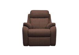 G Plan - Kingsbury Leather Armchair with Manual Recliner - Capri Oak