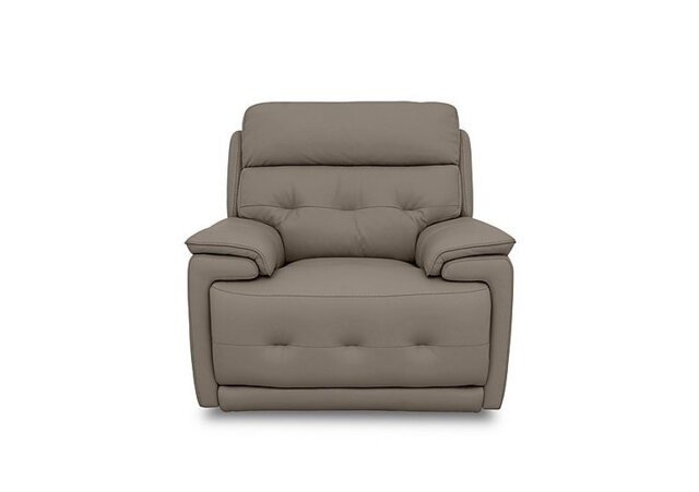 Brescia Leather Power Recliner Chair with Power Headrest - Bark