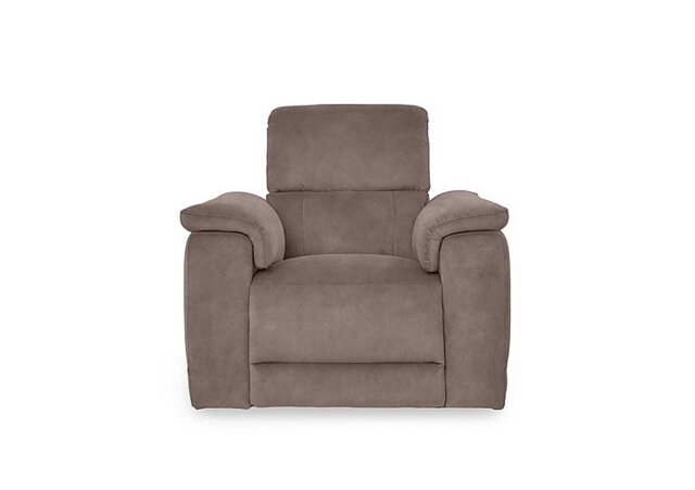Genius Fabric Power Recliner Chair with Power Headrest - Marble Charcoal Grey