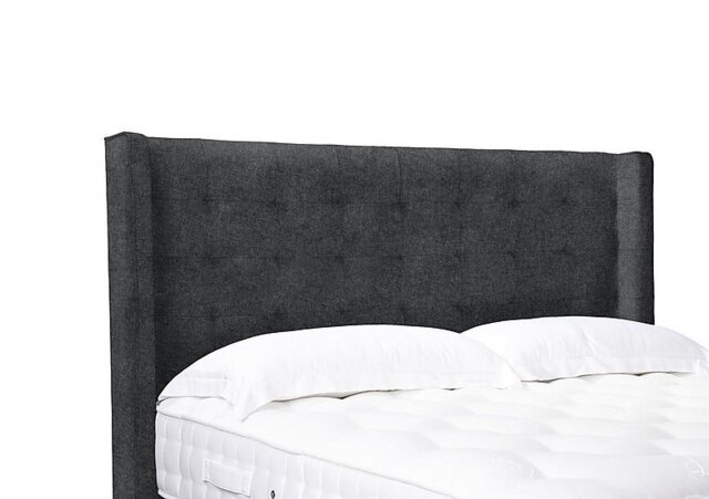 Artisan Collection Onyx High Floor Standing Headboard - Small Double - Tweed Charcoal