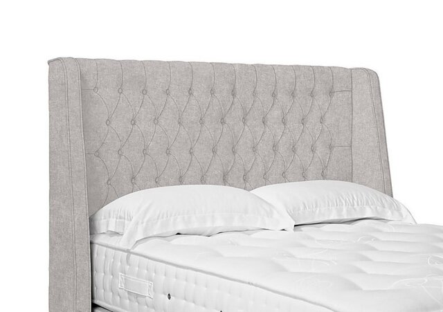 Artisan Collection Belgrave High Floor Standing Headboard - Double - Tweed Stone