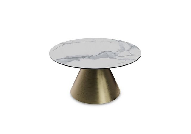 Akante - Amorim Round Coffee Table with Bronze Base