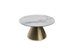 Akante - Amorim Round Coffee Table with Bronze Base