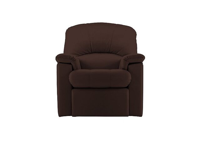 G Plan - Chloe Small Leather Manual Recliner Armchair - Capri Oak