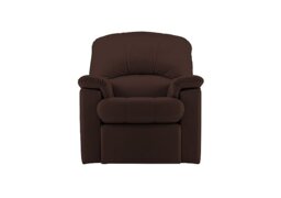 G Plan - Chloe Small Leather Manual Recliner Armchair - Capri Oak