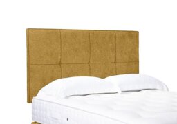 Artisan Collection Reigns High Strutted Headboard - King Size - Tweed Mustard