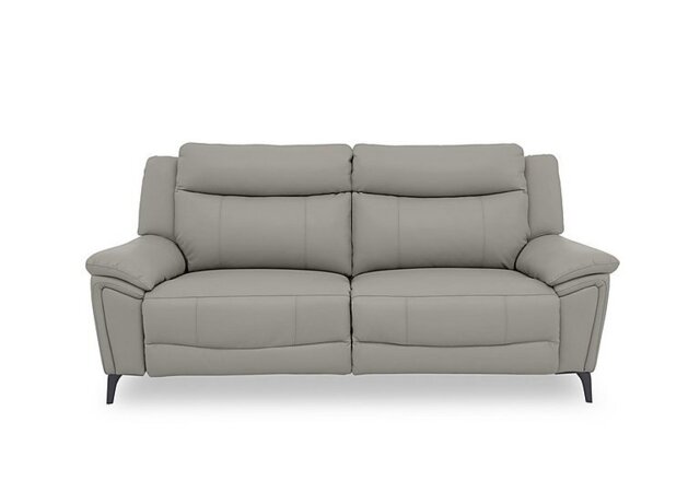 Panache Leather 3 Seater Sofa - New Grey