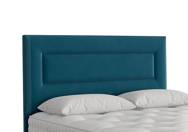 Vispring - Enyo Floor Standing Headboard - Super King - Plush Teal