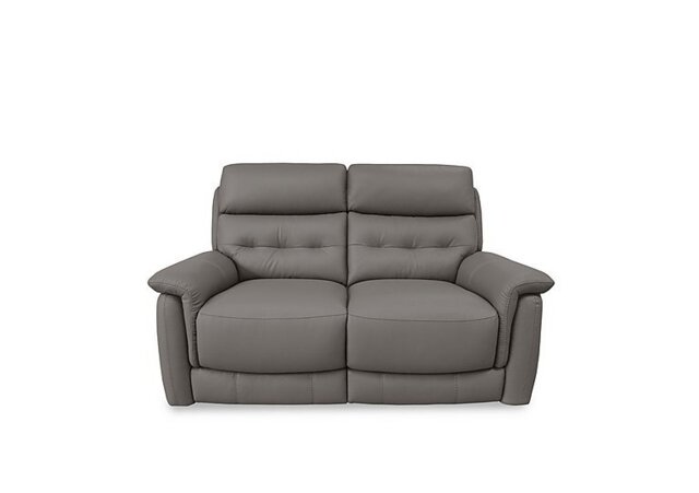 World of Leather - Springer BV Leather 2 Seater Sofa - BV Elephant