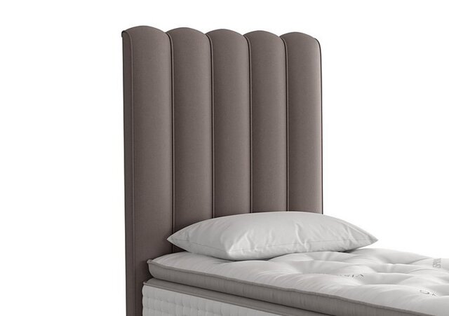 Vispring - Highclere Floor Standing Headboard - Single - Canvas Coffee