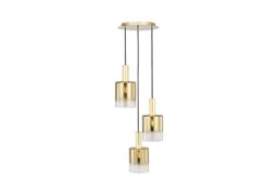 Macon 3 Light Cluster Pendant - Smoked