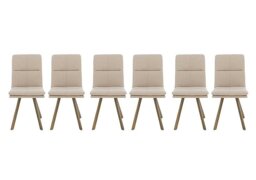 Veyron Set of 6 Dining Chairs - Taupe
