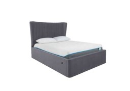 Roman Electric Ottoman Bed Frame - Super King - Velvet Steel