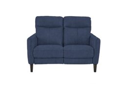 Compact Collection Petit 2 Seater Fabric Power Recliner Sofa - Blue