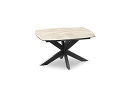 Raul Pop-up Extending Dining Table - 130-cm - Travertine - In Time for Christmas