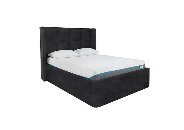 Shiva Ottoman Bed Frame - Double - Savannah Coal
