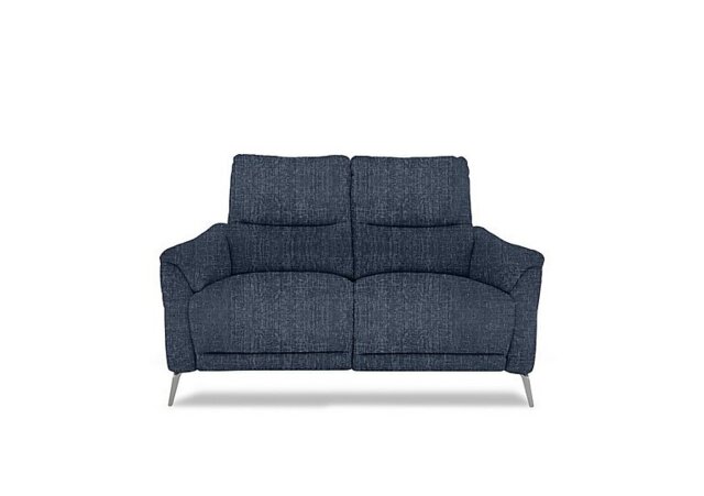 Daytona 2 Seater Fabric Power Recliner Sofa with Bluetooth Speaker - Anivia Blue