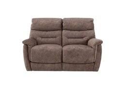 Chicago 2 Seater Fabric Power Recliner Sofa - Mink