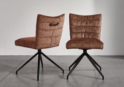Saturn Pair of Swivel Dining Chairs