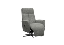 G Plan - Maribo Fabric Lift and Rise Power Recliner Chair with Power Headrest and Black Base - Remco Slate