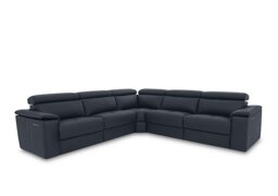 Nicoletti - Canto Large Leather Power Recliner Corner Sofa with Power Headrests and Power Lumbar