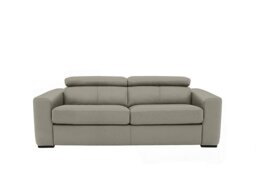 World of Leather - Infinity 3 Seater Leather Sofa Bed - Silver Grey